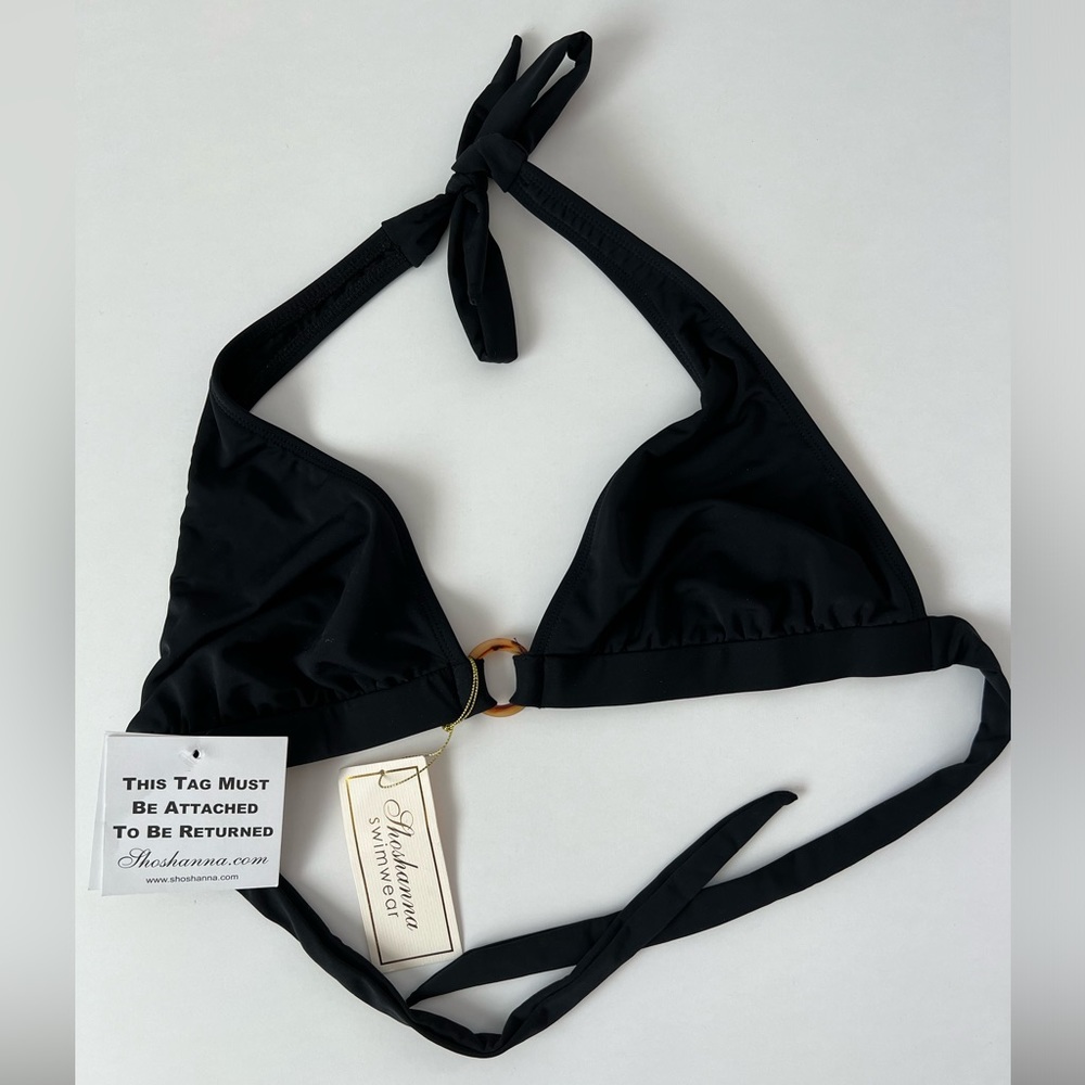 NEW! Shoshanna Swimwear Bikini Top - Black - Size: DD
